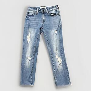 KanCan Jeans Woman’s Size‎ 3/25 Skinny Distressed Stretch Denim 24x21.5